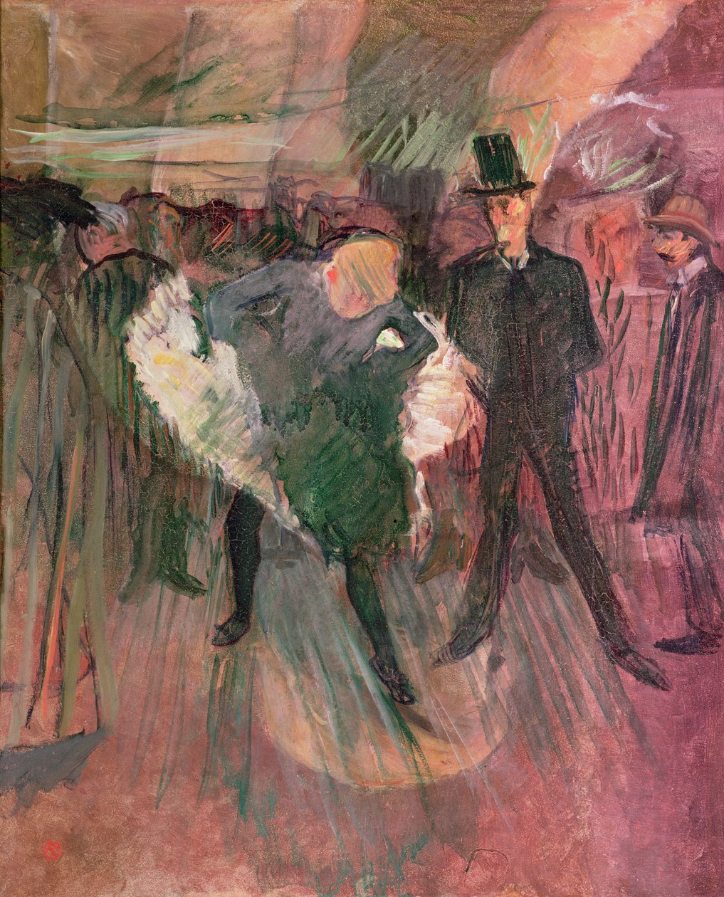 La Goulue en Valentin le Desosse door Henri de Toulouse Lautrec