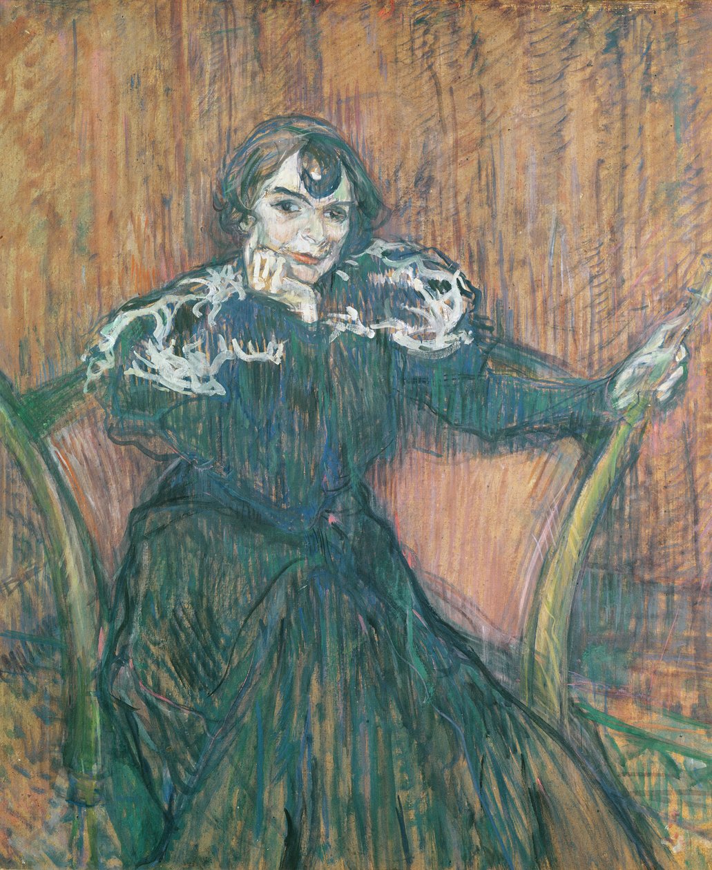 Madame Berthe Bady door Henri de Toulouse Lautrec