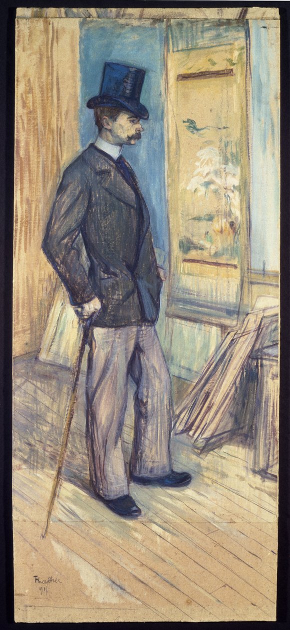 Portret van M. Paul Sescau, 1891 door Henri de Toulouse Lautrec
