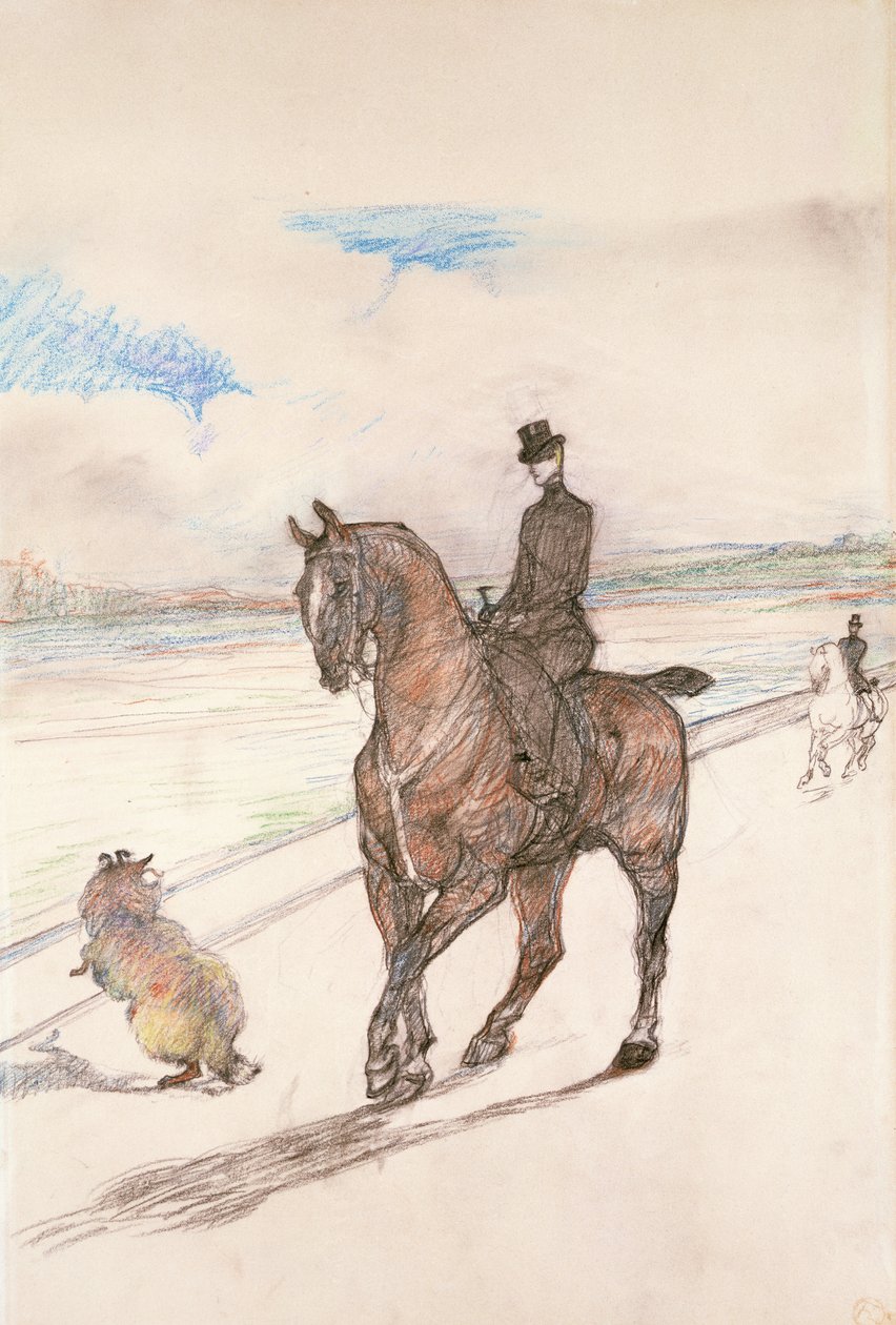 De Amazone, ca. 1899 door Henri de Toulouse Lautrec
