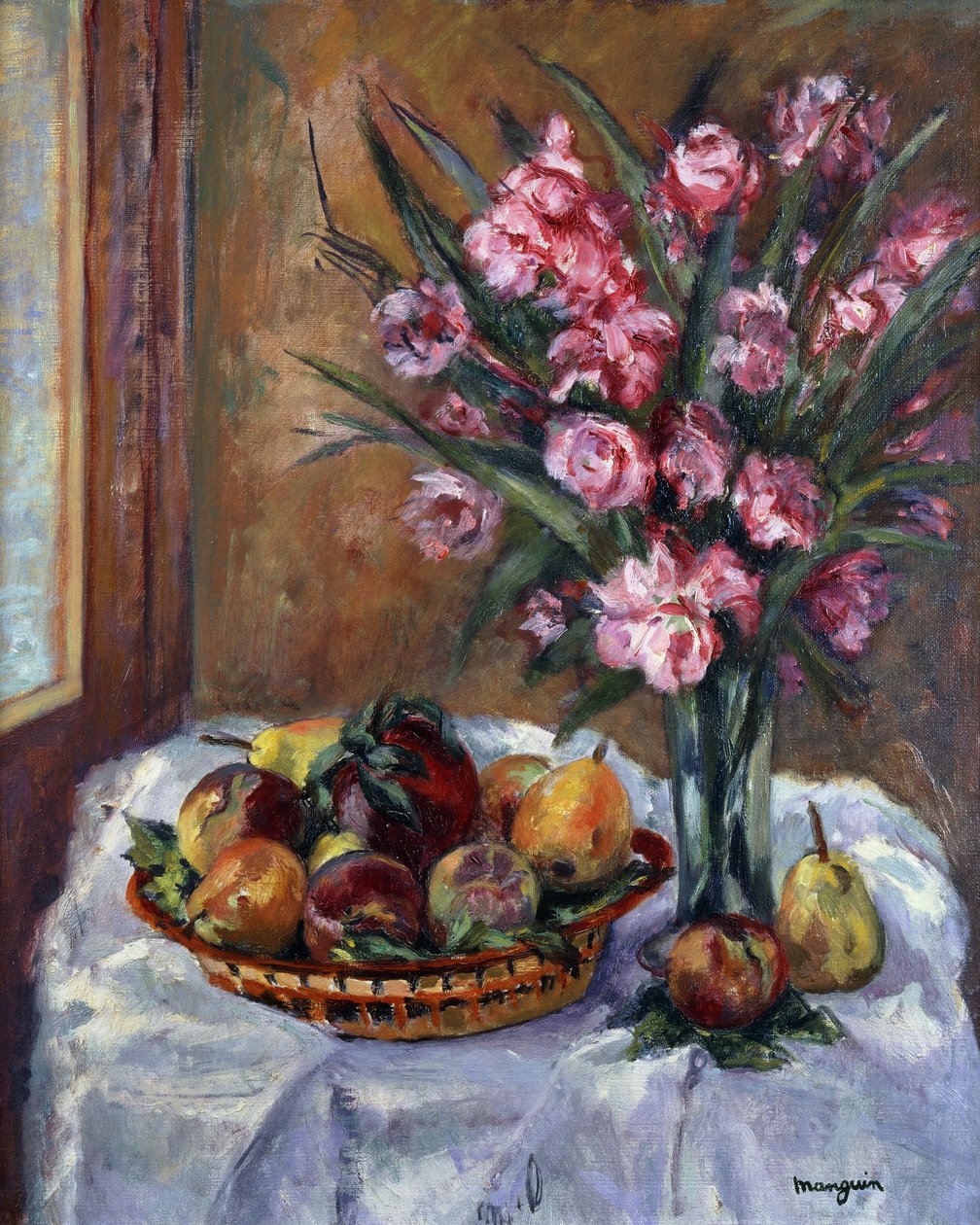 Oleander en Fruit door Henri Charles Manguin