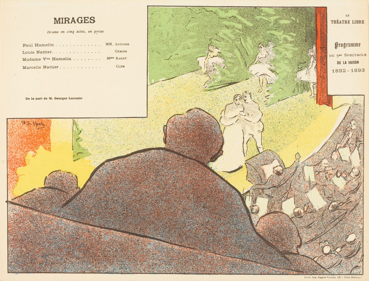 Fata Morgana door Henri-Gabriel Ibels