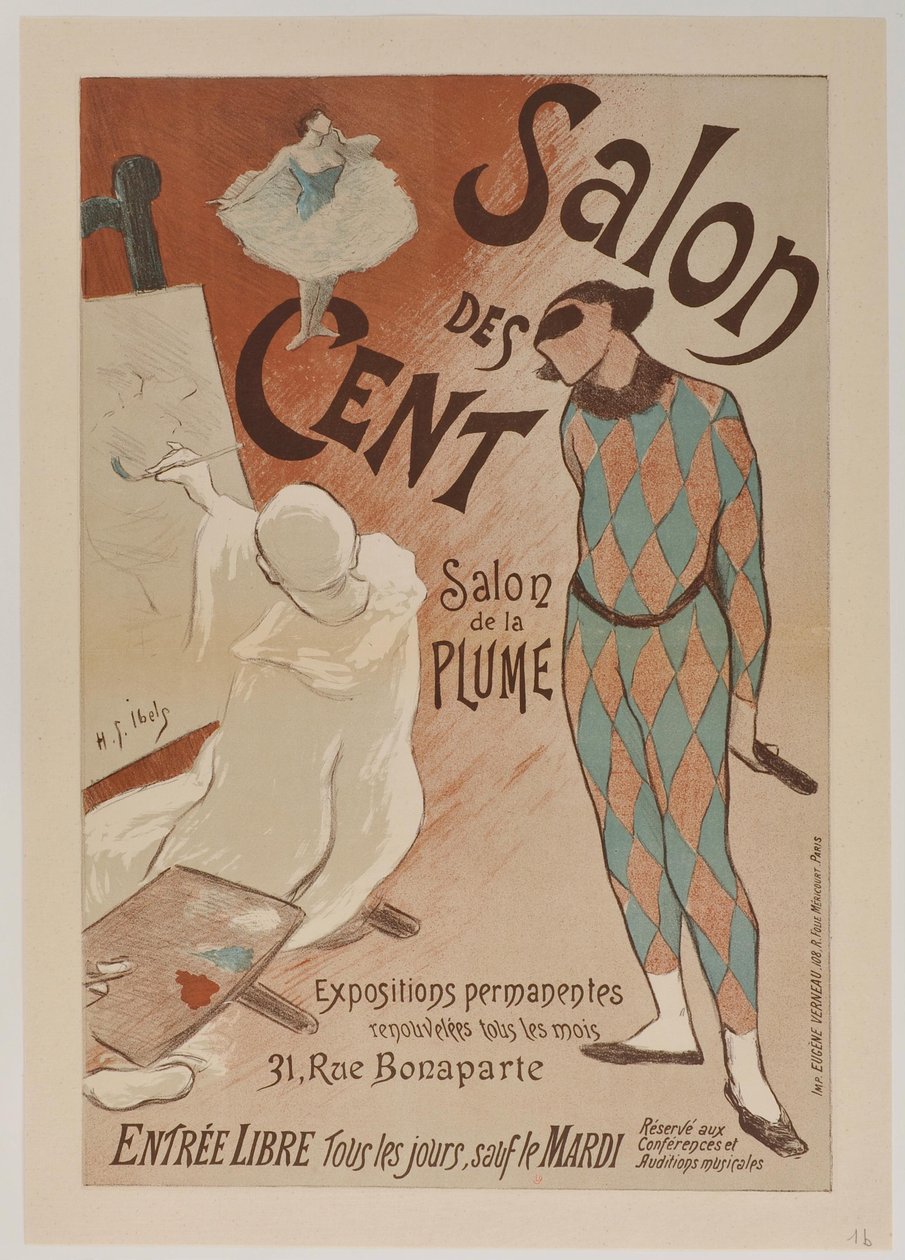 Salon des Cent - februari 1894 door Henri-Gabriel Ibels