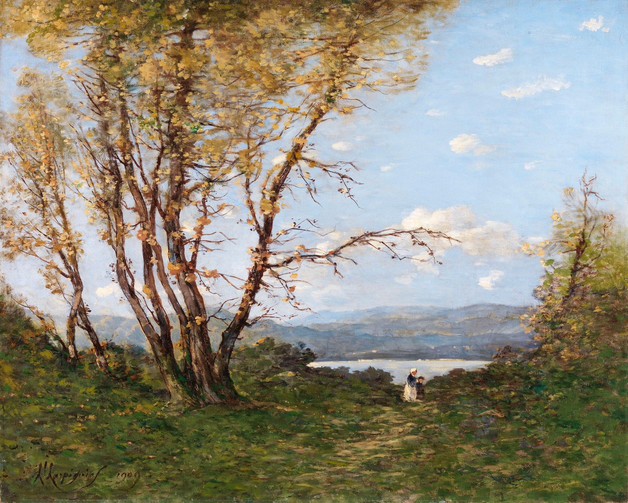 Een landschap door Henri-Joseph Harpignies