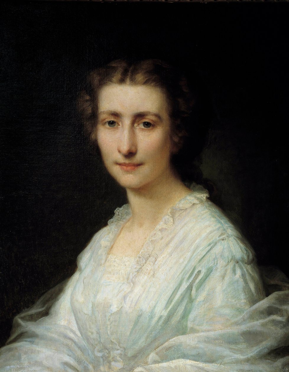 Portret van een vrouw door Henri Lehmann