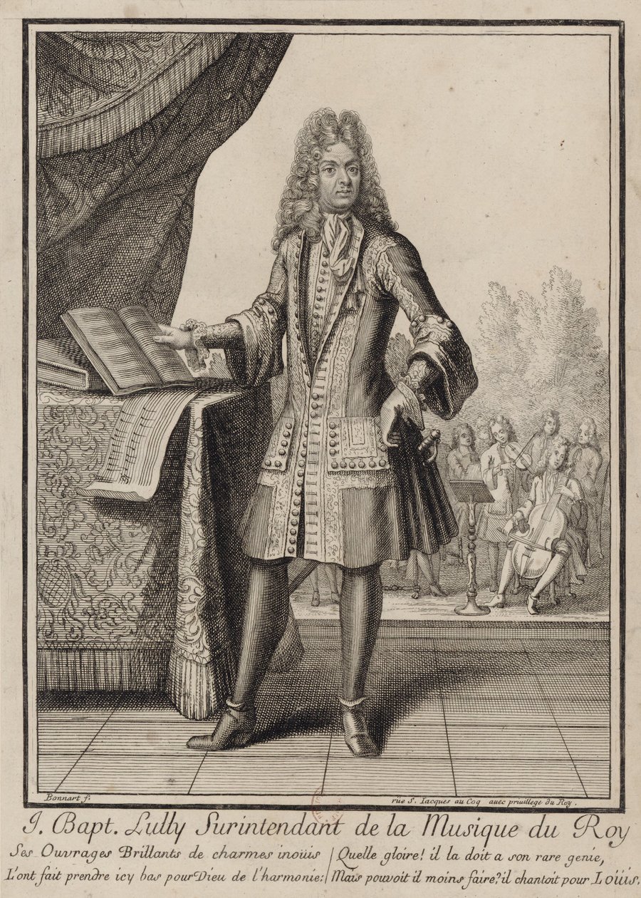 Jean-Baptiste Lully door Henri Bonnart