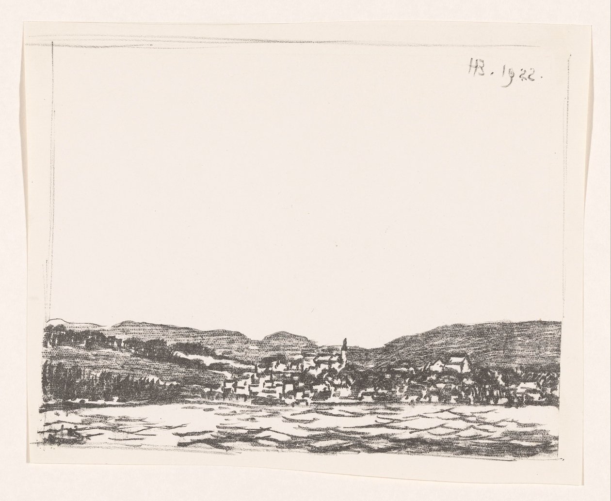 Plaats aan de Starnberger See door Henri Braakensiek