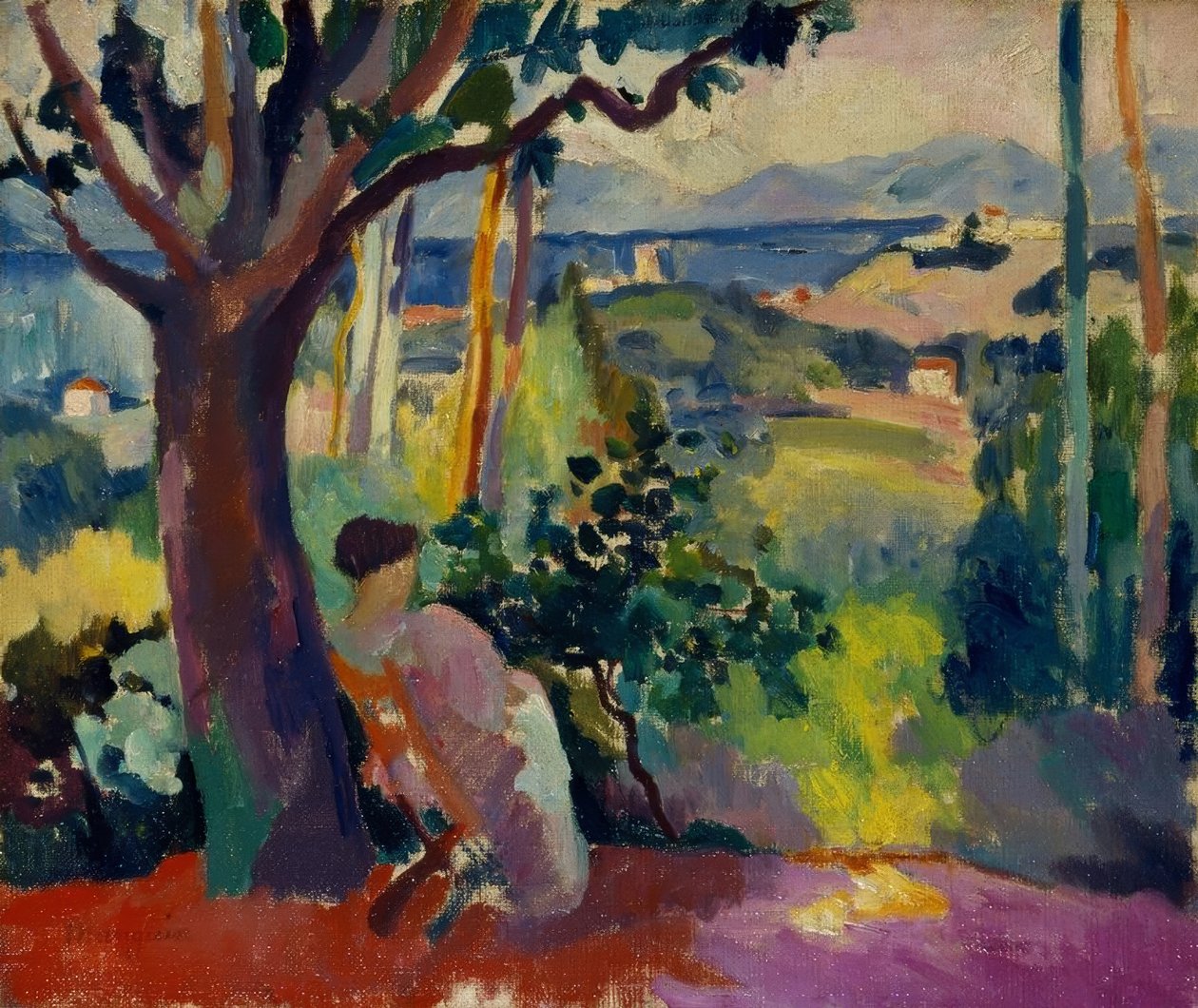 De maaltijd bij villa Demière door Henri Charles Manguin