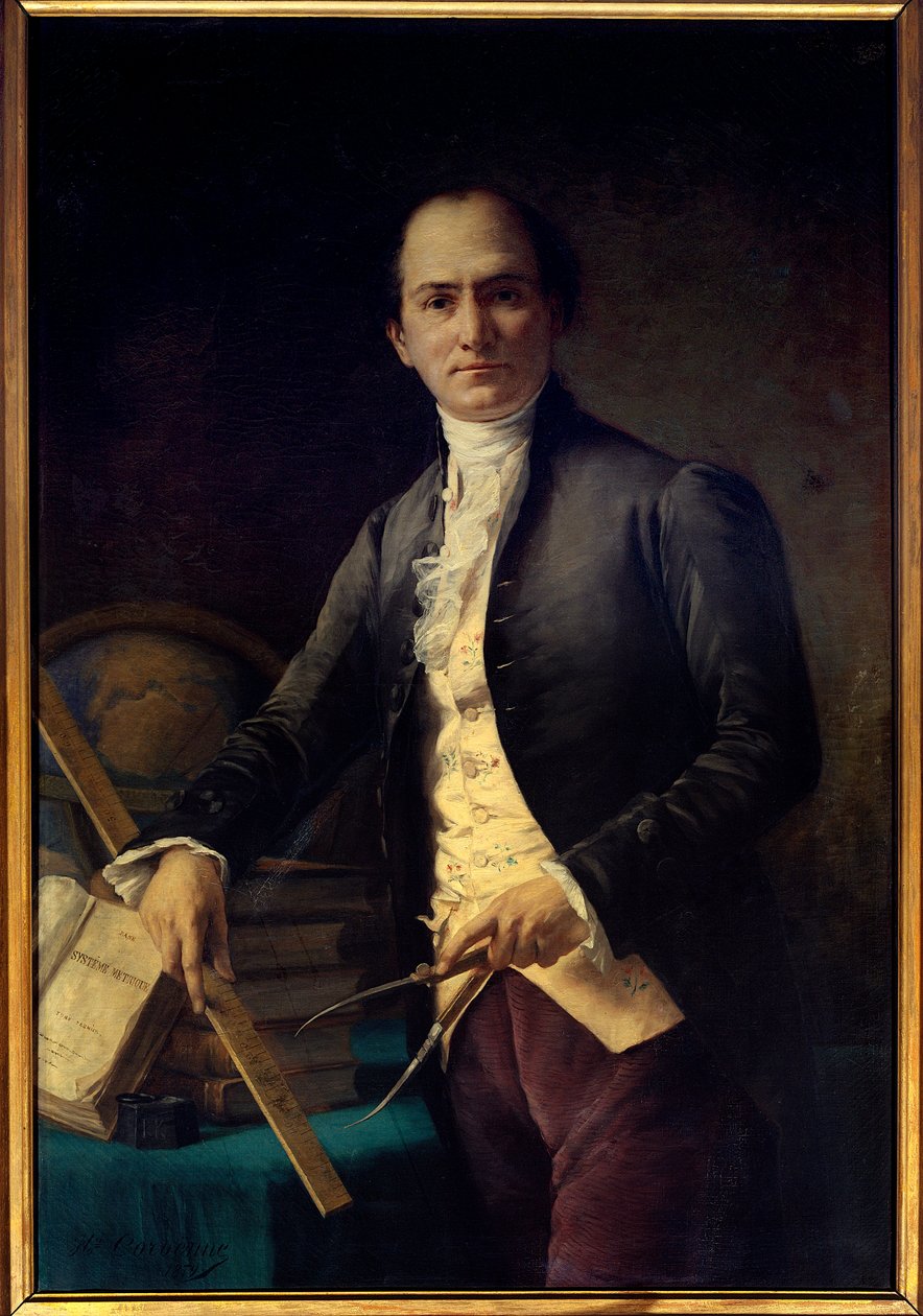Portret van de astronoom Jean Baptiste Joseph Delambre door Henri Coroenne
