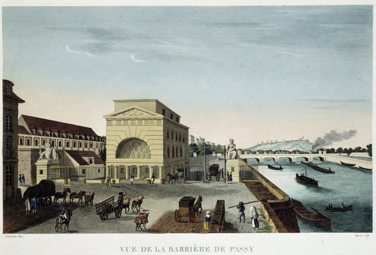 Barrière de Passy - in “Vue de Paris en 1810: les barriers de Paris” door Courvoisier door Henri Courvoisier Voisin