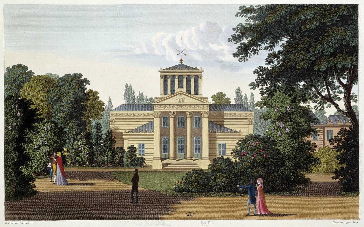 Pavillon du jardin de Monceau door Henri Courvoisier Voisin