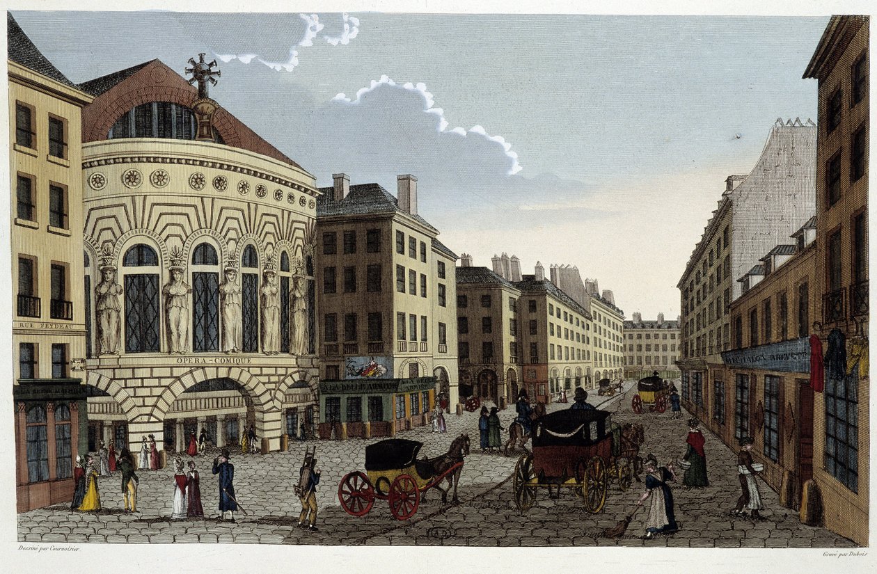 Theater van de Opera Comique, circa 1820 in 