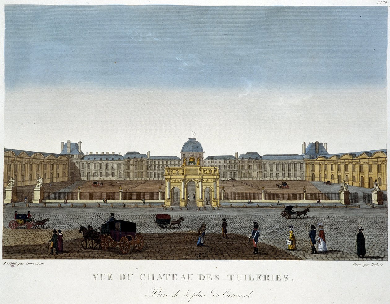 Vue du Chateau des Tuileries - in 