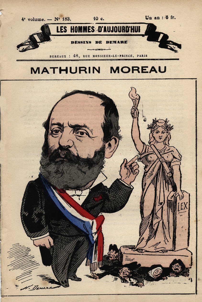 Cartoon van Mathurin Moreau (1822-1912) uit 