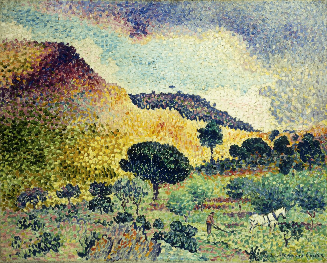 La Chaine des Maures, juni 1906-april 1907 door Henri Edmond Cross