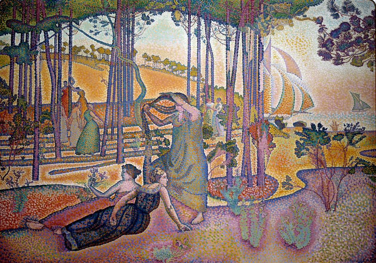 De avondlucht door Henri Edmond Cross