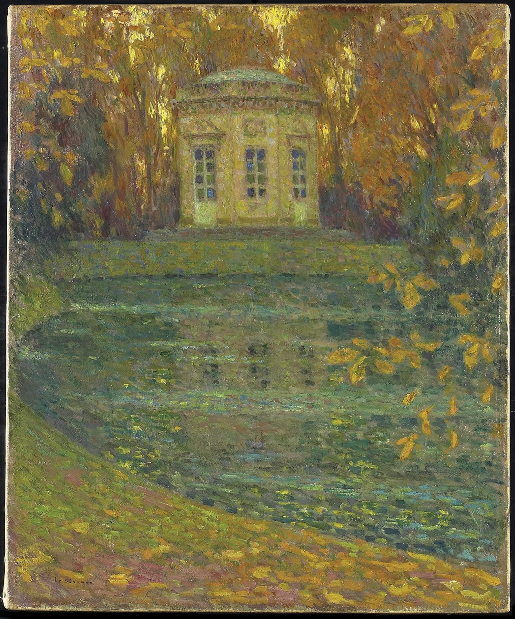 Het Belvedere in Trianon, Versailles, 1915 door Henri Eugene Augustin Le Sidaner