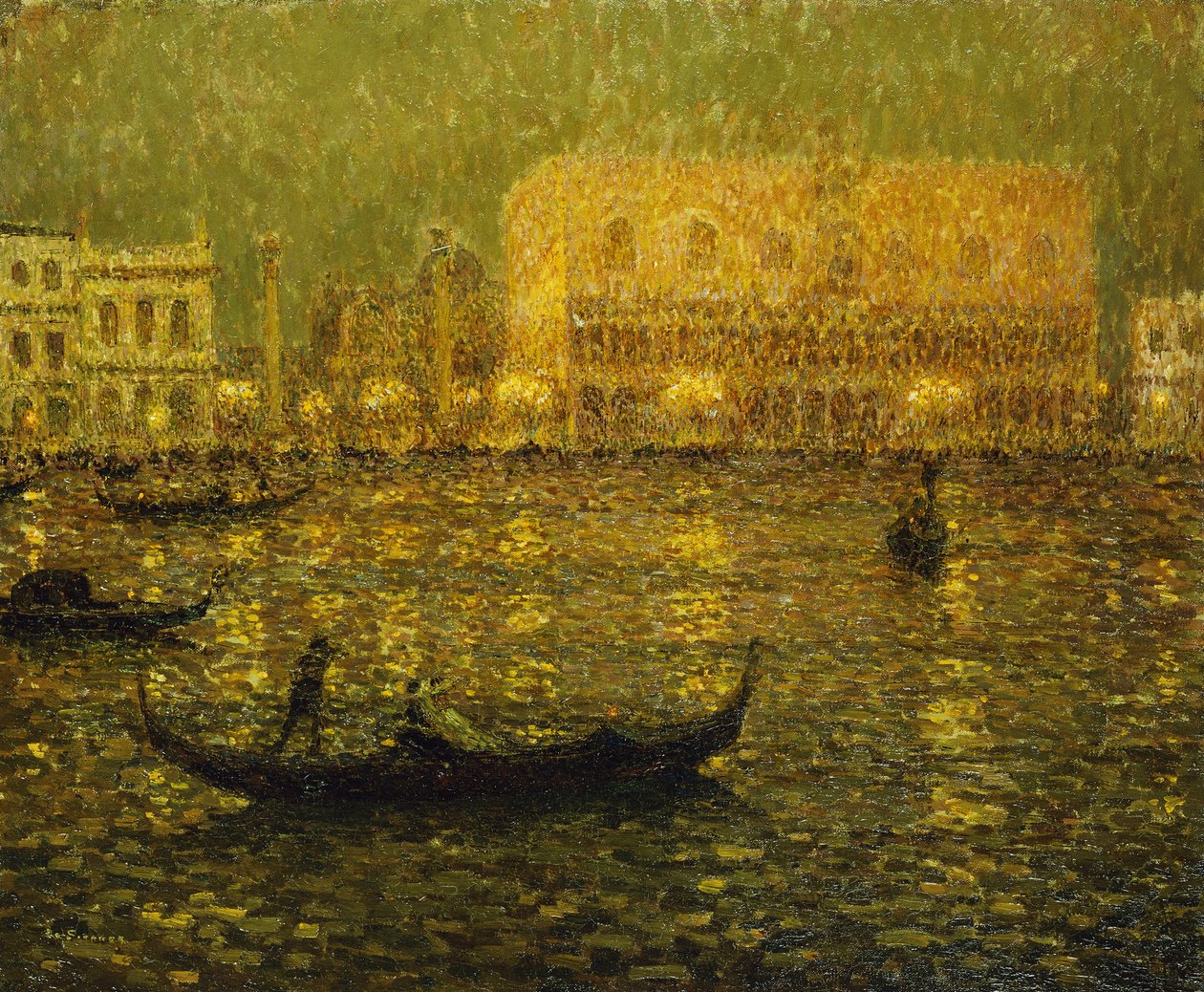 Het hertogelijk paleis door Henri Eugene Augustin Le Sidaner