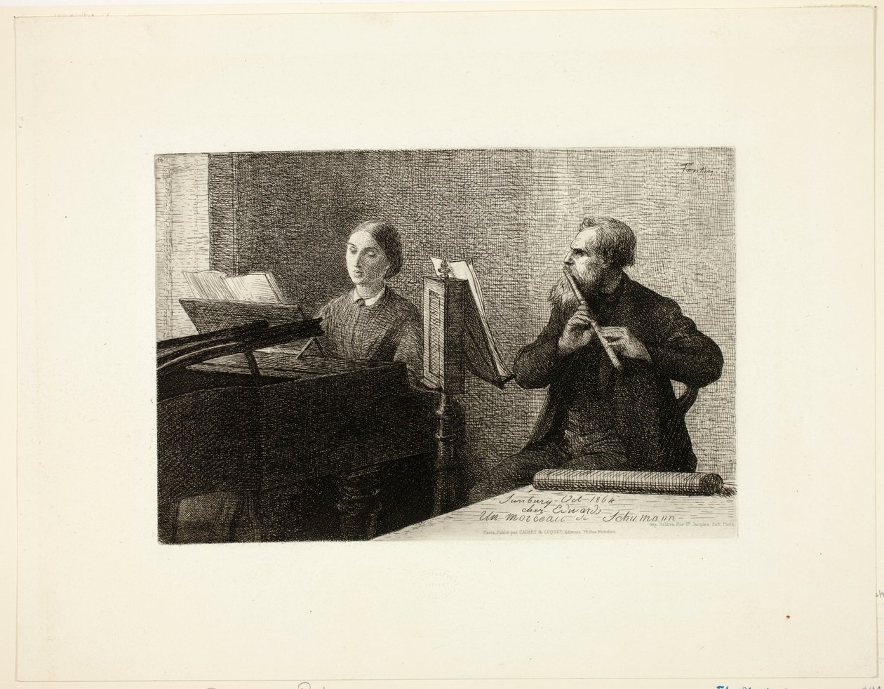 Een stuk van Schumann door Henri Fantin-Latour