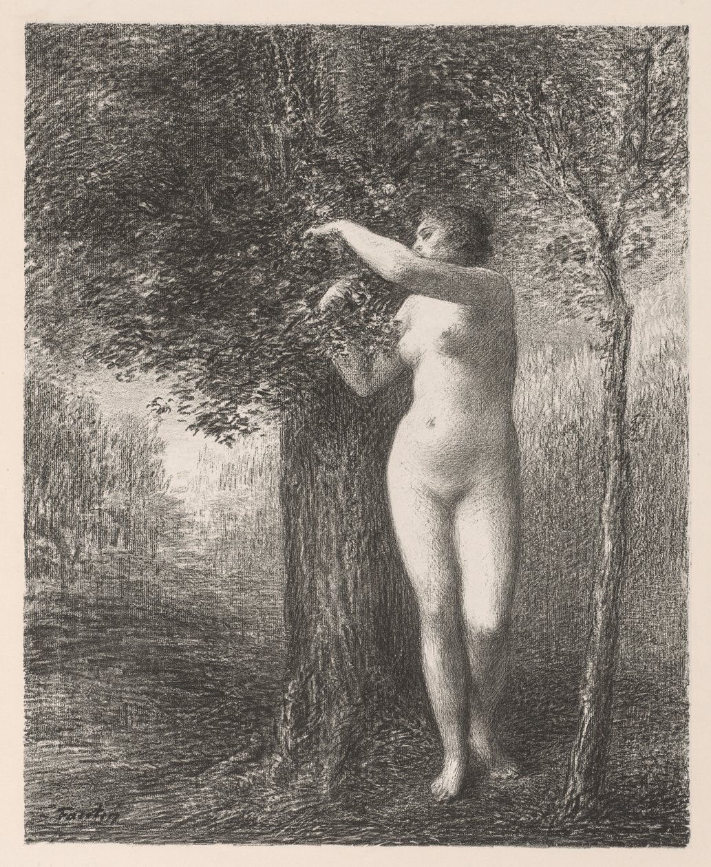 Eva door Henri Fantin-Latour