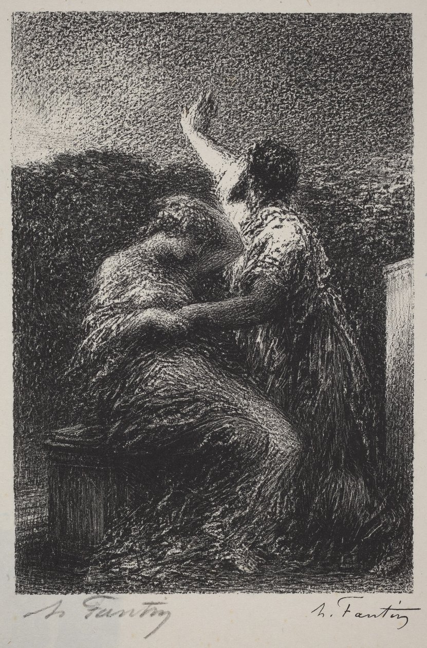 De tovenaar Balthazar en Fatime door Henri Fantin-Latour