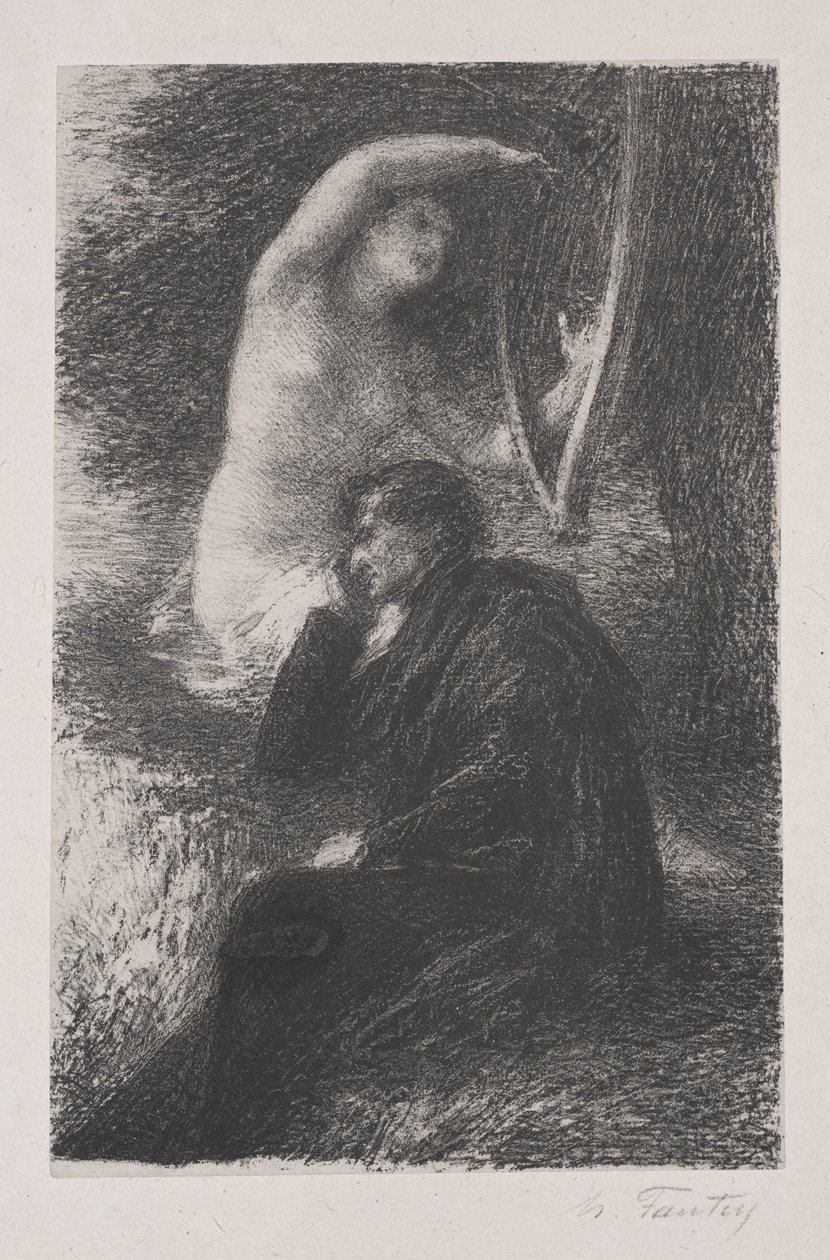 Lélio: De Aeolische Harp door Henri Fantin-Latour