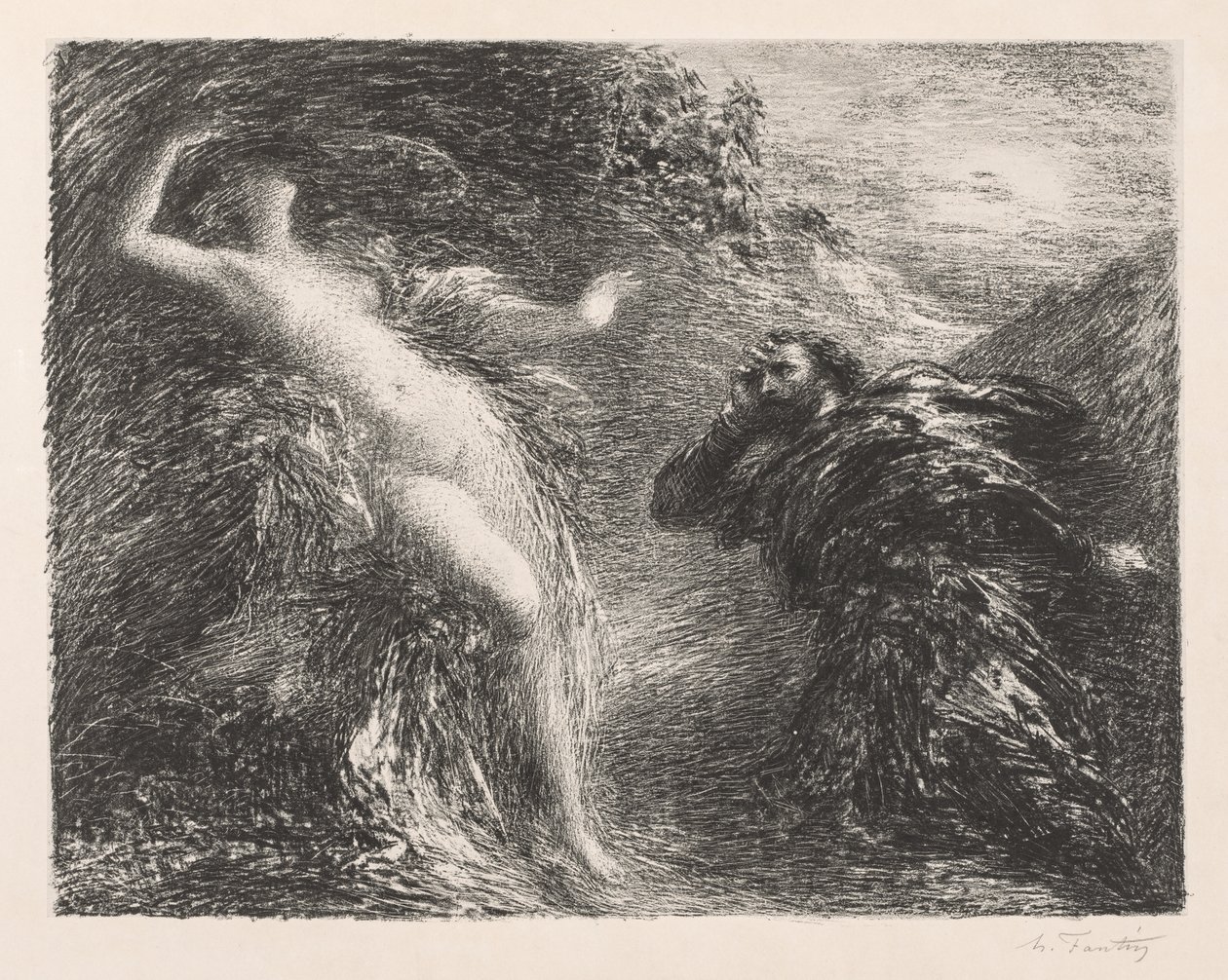 Manfred en Astarté door Henri Fantin-Latour