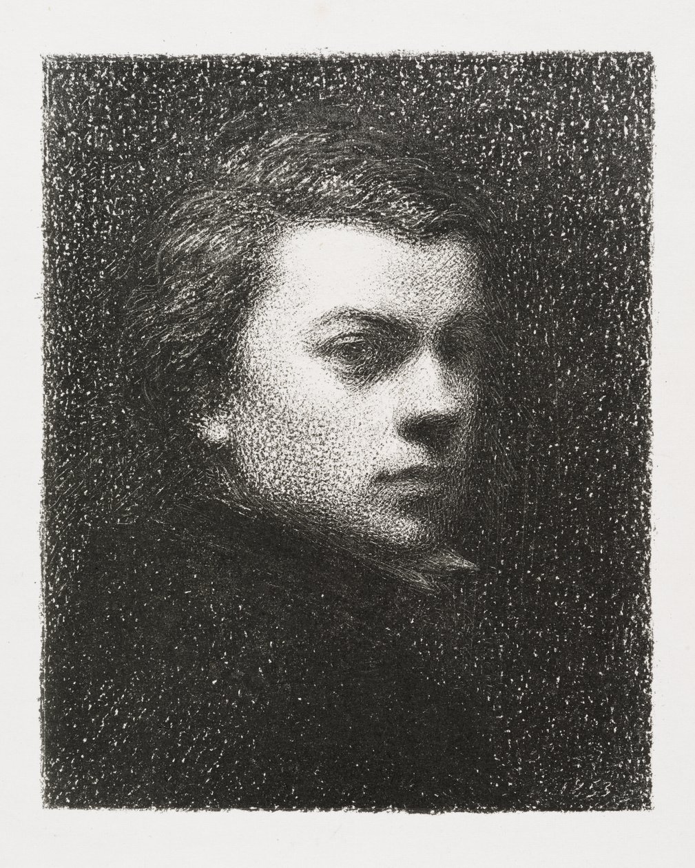 Portret van Monsieur Fantin-Latour op zeventienjarige leeftijd door Henri Fantin-Latour