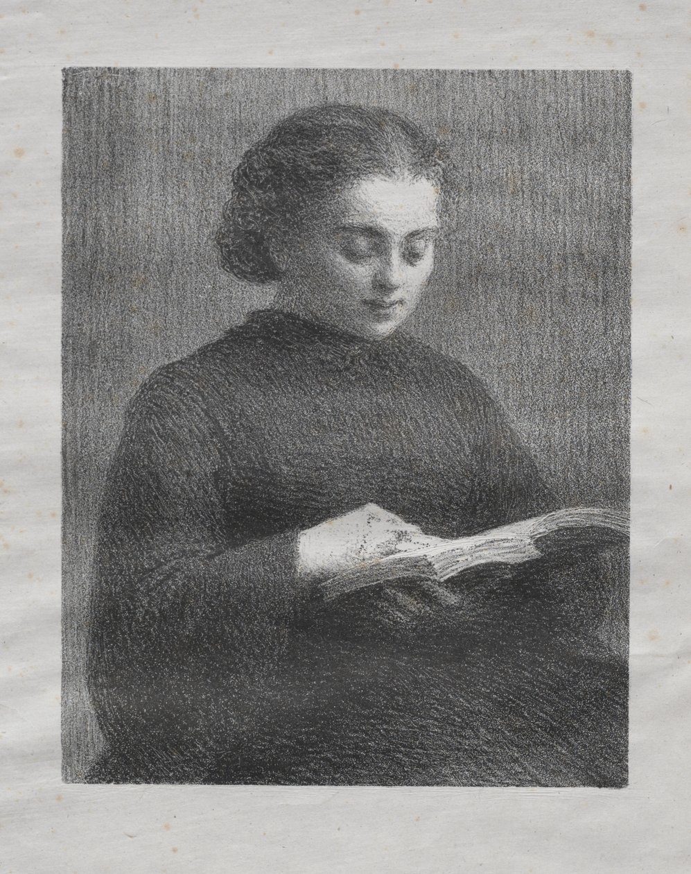Lezen: Portret van de Zus van de Kunstenaar door Henri Fantin-Latour