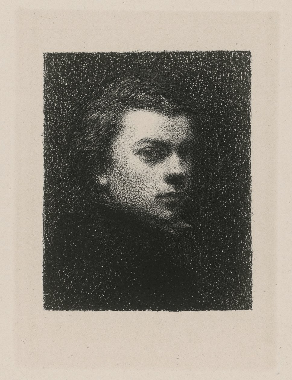 Zelfportret op 17-jarige leeftijd door Henri Fantin-Latour