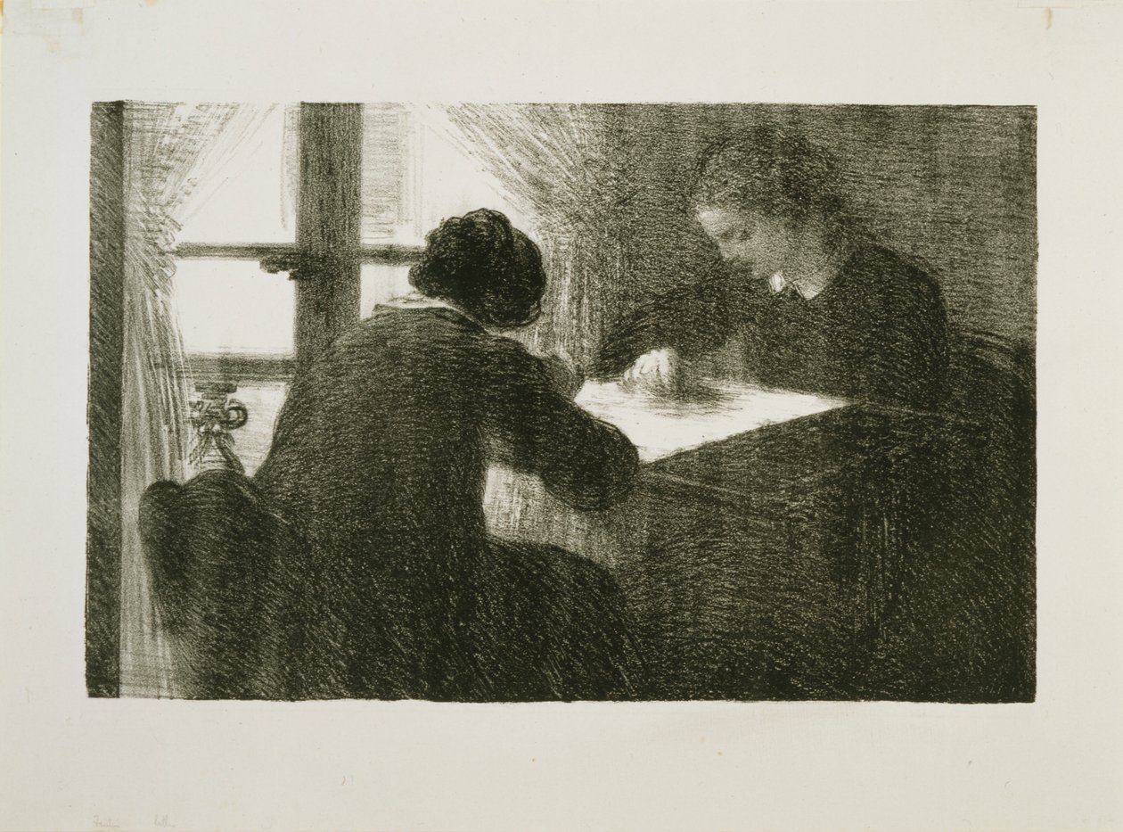 De Borduursters, Nr. 2 door Henri Fantin-Latour