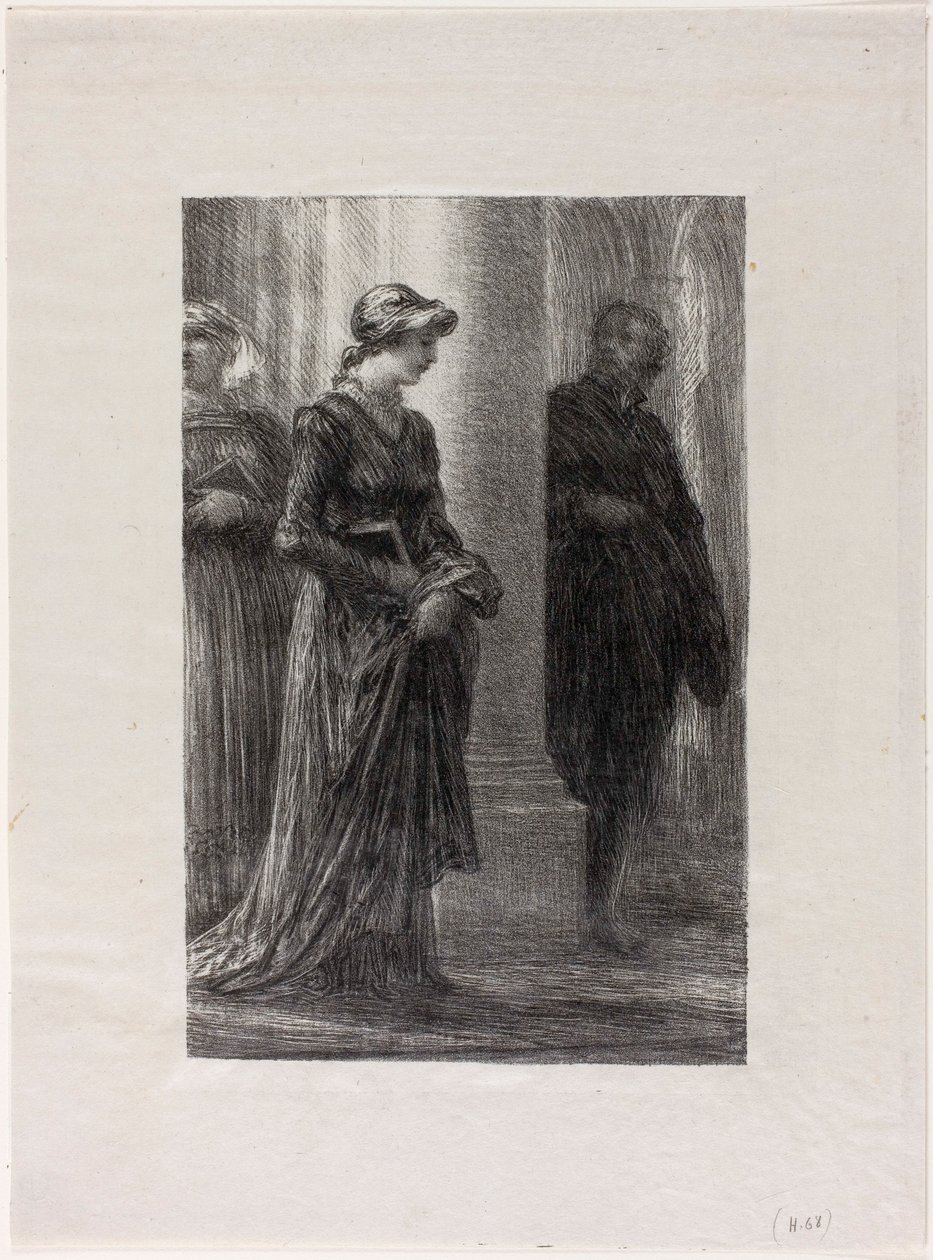 De Meistersingers van Neurenberg, Act I: Walther en Eva Ontmoeten Elkaar door Henri Fantin-Latour