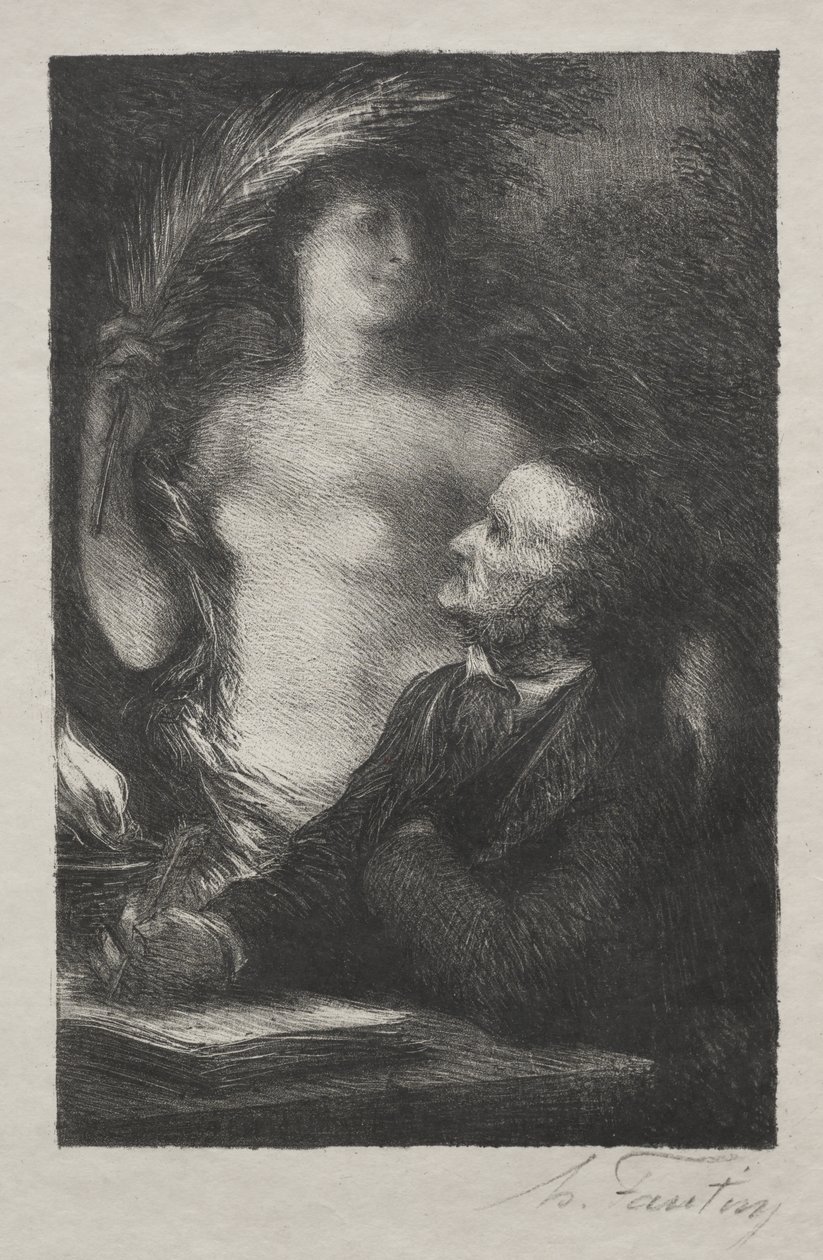 De Muze door Henri Fantin-Latour