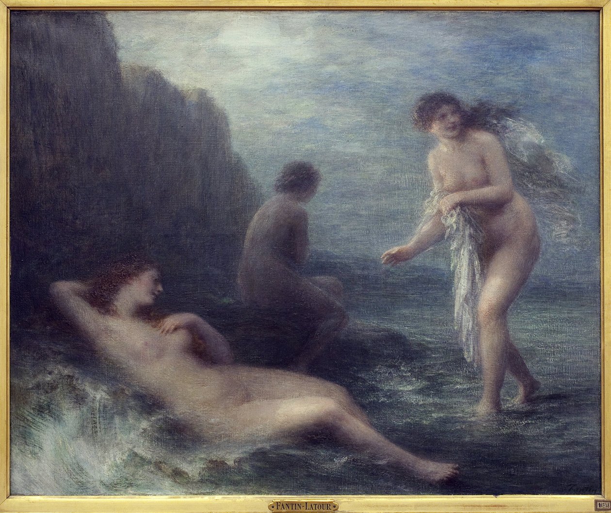 Aan zee door Ignace Henri Jean Fantin Latour