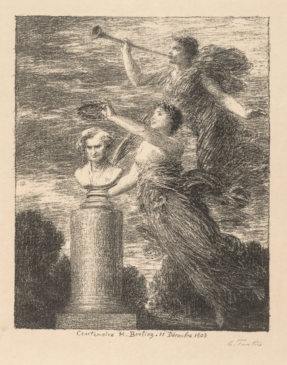 Eeuwfeest van Hector Berlioz door Ignace Henri Jean Fantin Latour