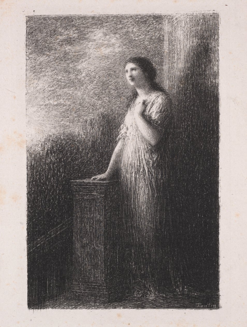 Vertrouwen in de Nacht door Ignace Henri Jean Fantin Latour