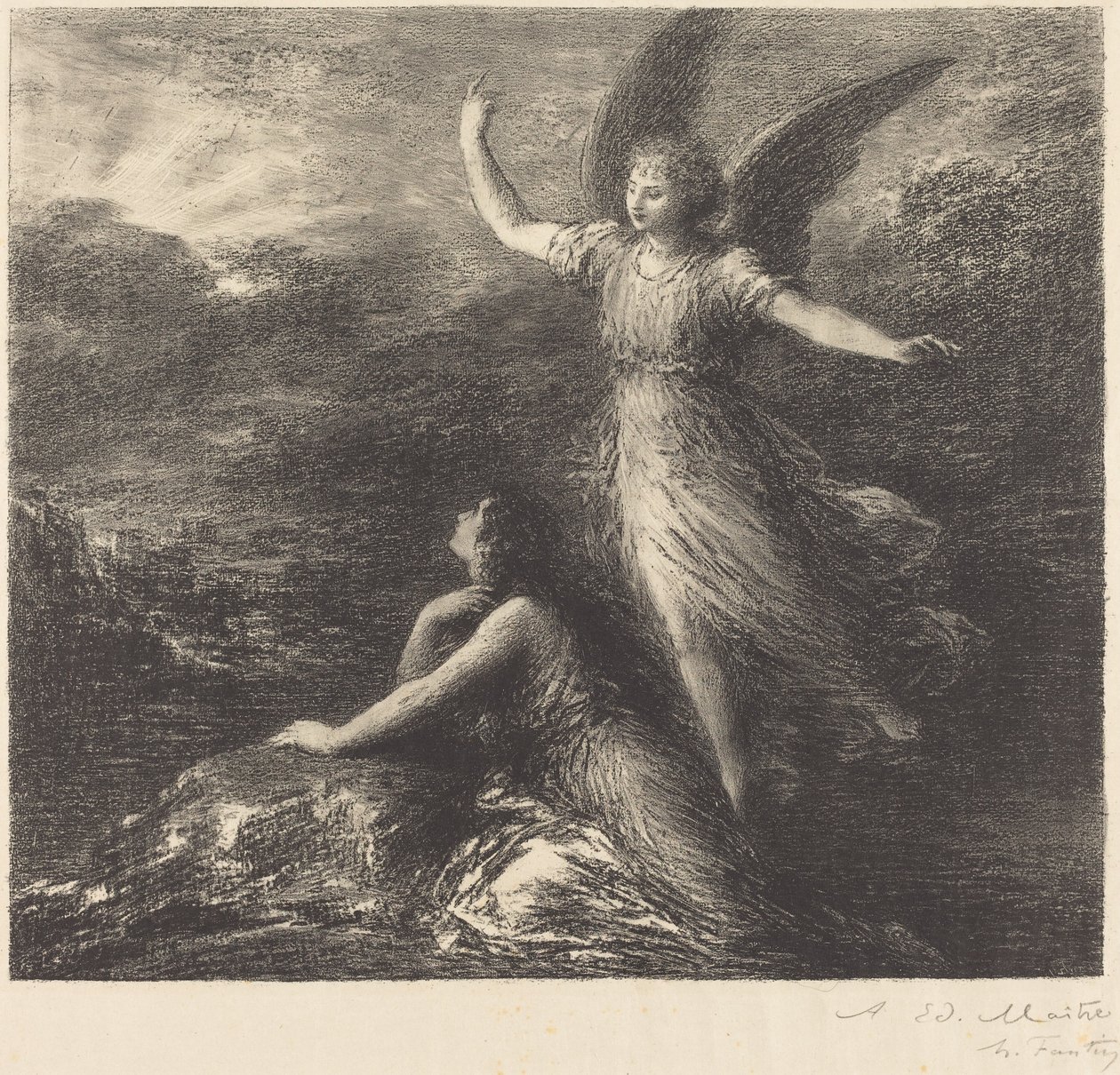 Debuut uit "Paradise and the Peri" (2e plaat) door Ignace Henri Jean Fantin Latour