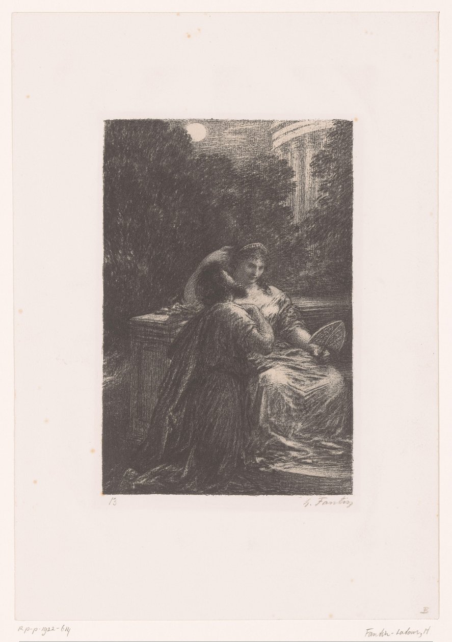 Dido en Aeneas in het maanlicht Les Troyens à Carthage. Acte III. Duo d