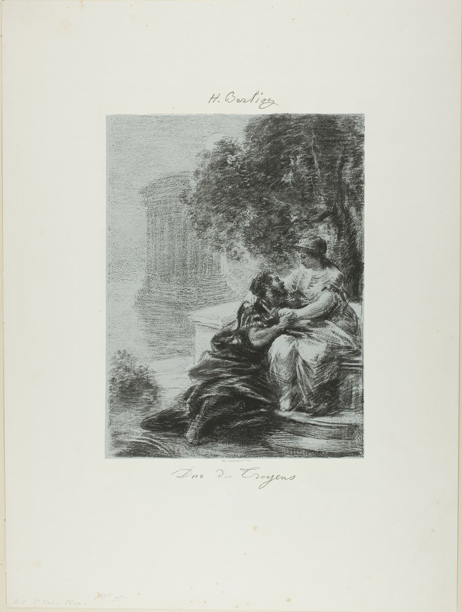 Duet van de Trojanen, eerste plaat door Ignace Henri Jean Fantin Latour