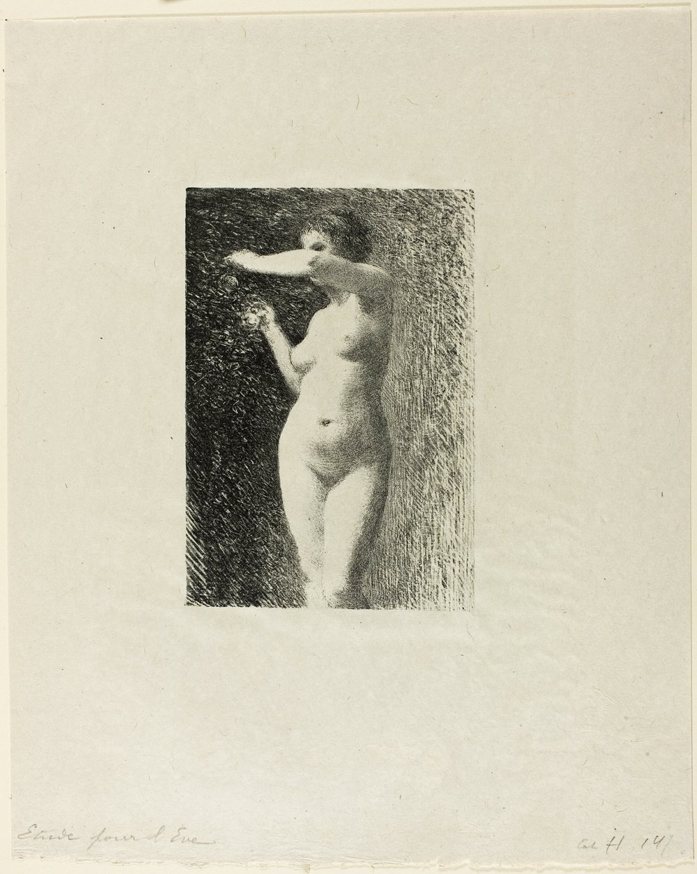 Studie voor Eva door Ignace Henri Jean Fantin Latour