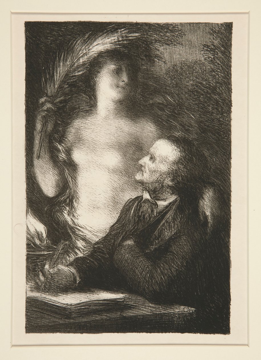 La Muse door Ignace Henri Jean Fantin Latour