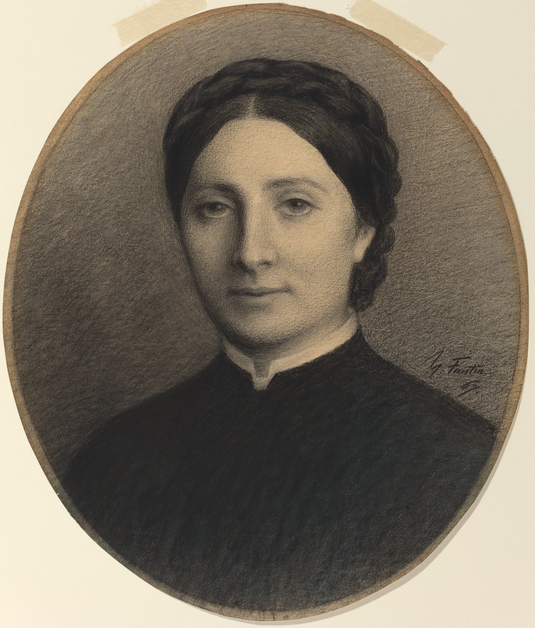 Madame Ditte door Ignace Henri Jean Fantin Latour