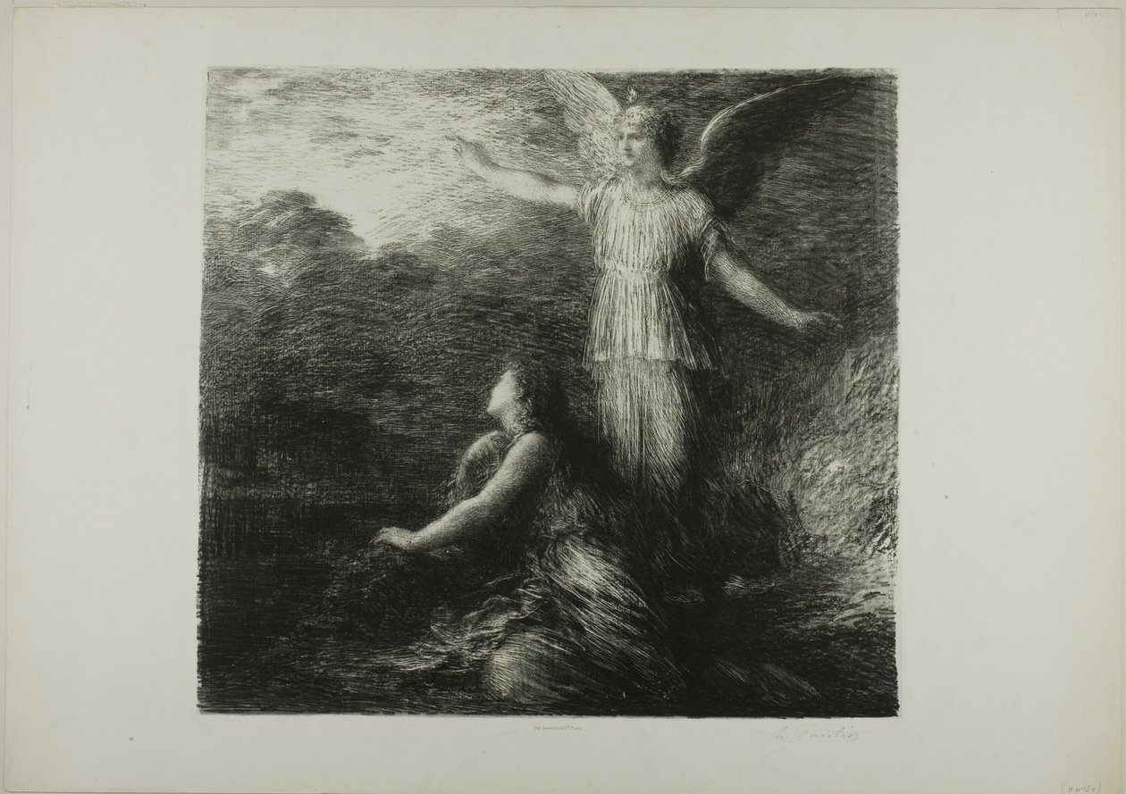 Paradijs en de Peri (Opening), eerste plaat door Ignace Henri Jean Fantin Latour
