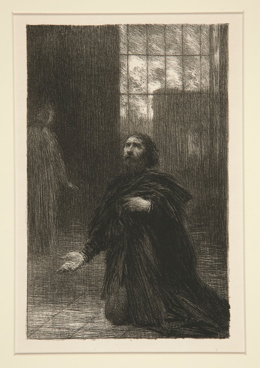 Rienzi: acte V, gebed van Rienzi door Ignace Henri Jean Fantin Latour