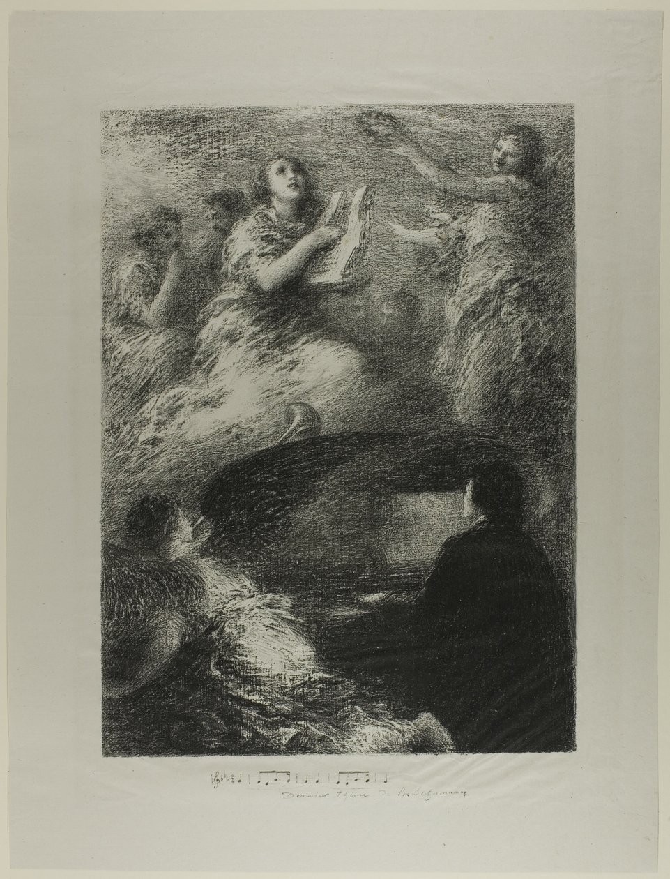 De laatste compositie van Robert Schumann door Henri Fantin Latour