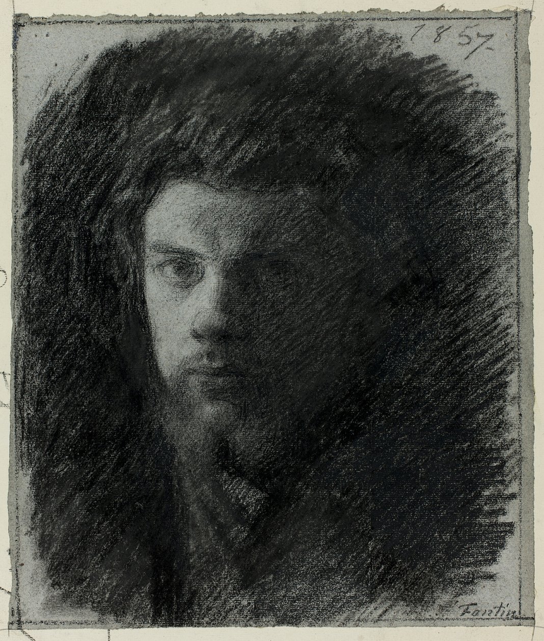 Zelfportret door Ignace Henri Jean Fantin Latour