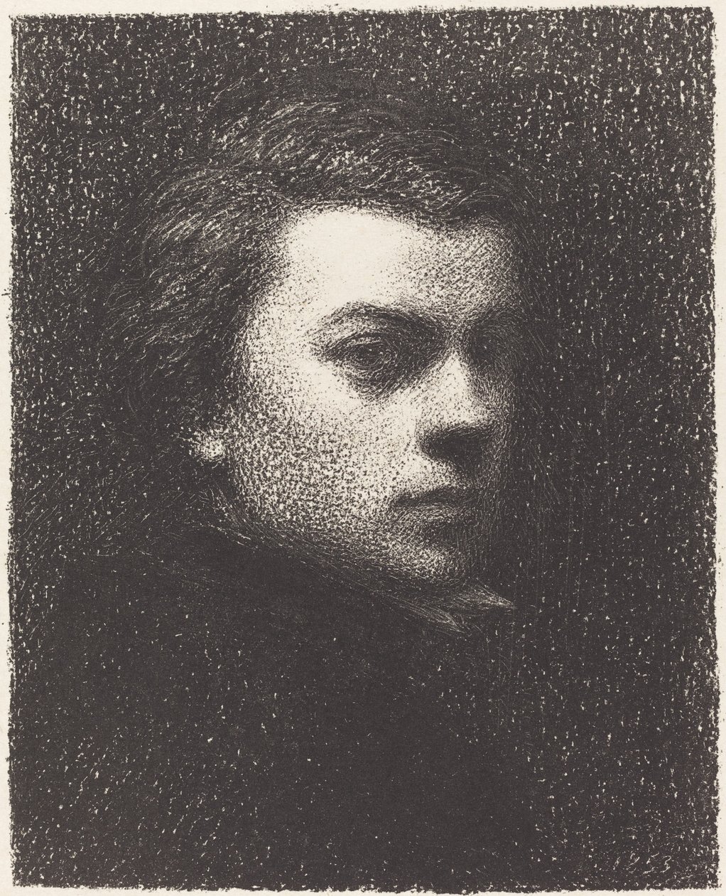 Zelfportret op zeventienjarige leeftijd door Ignace Henri Jean Fantin Latour
