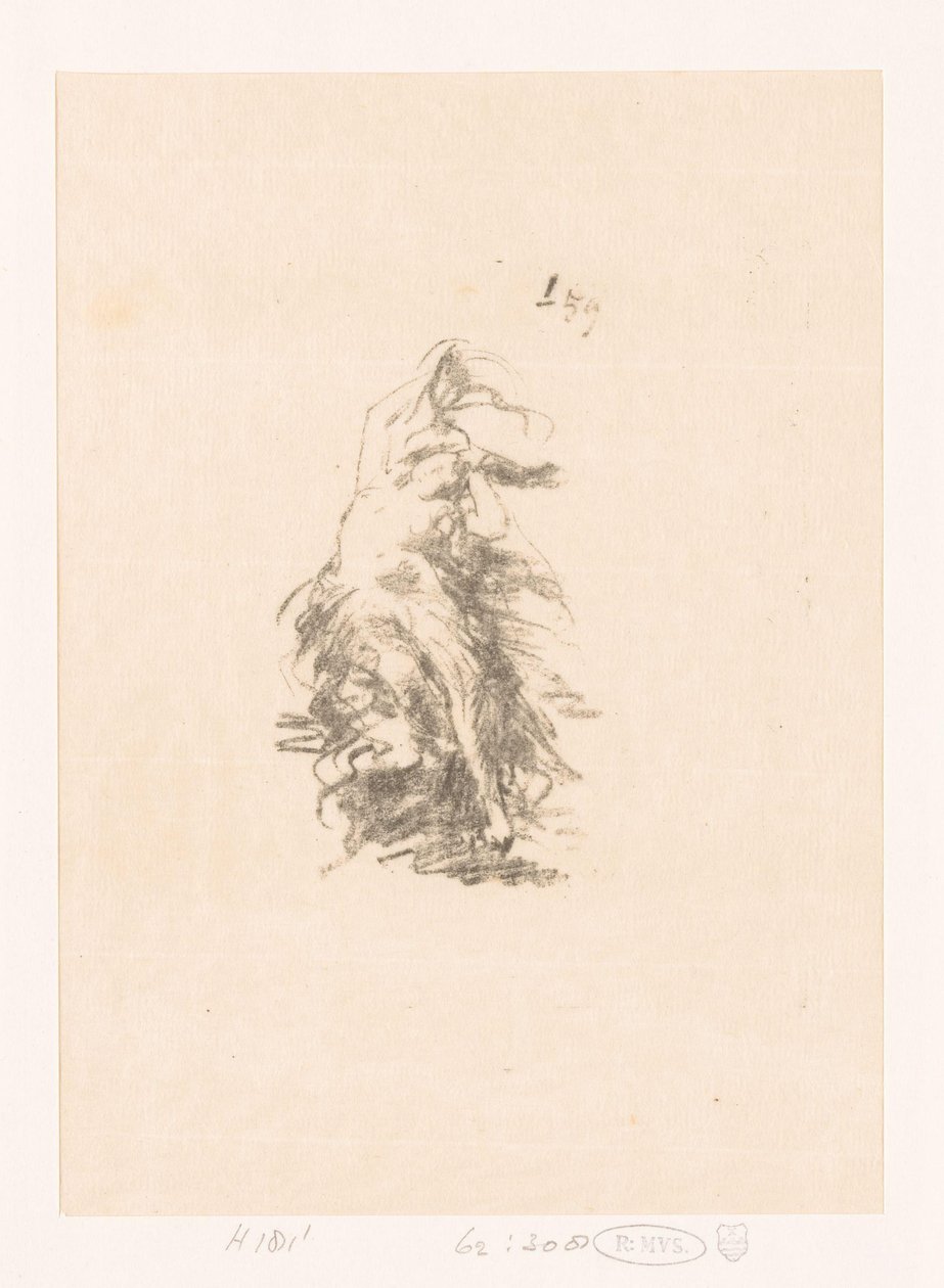 Studie van een dansende vrouw door Ignace Henri Jean Fantin-Latour