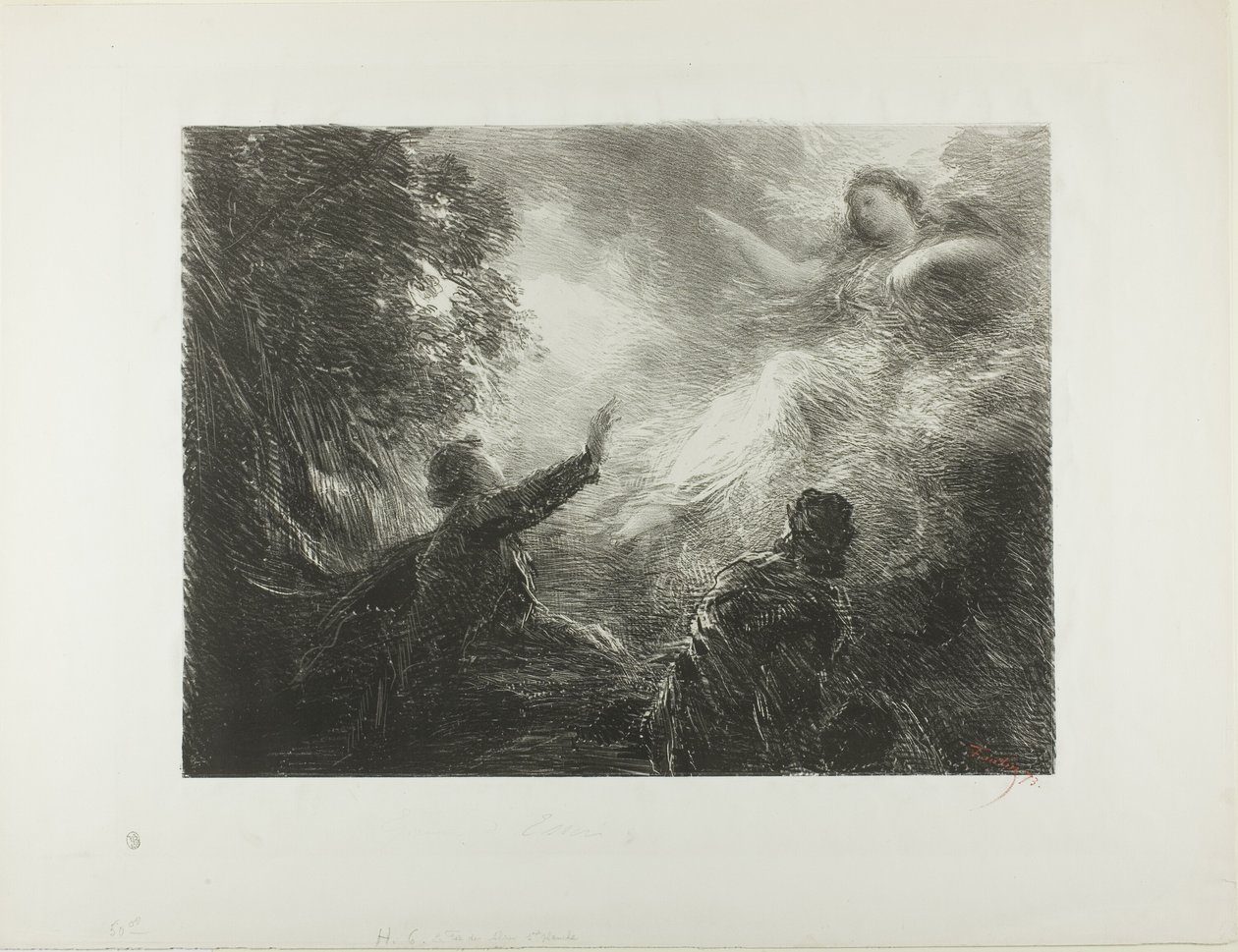 De fee van de Alpen door Ignace Henri Jean Fantin Latour
