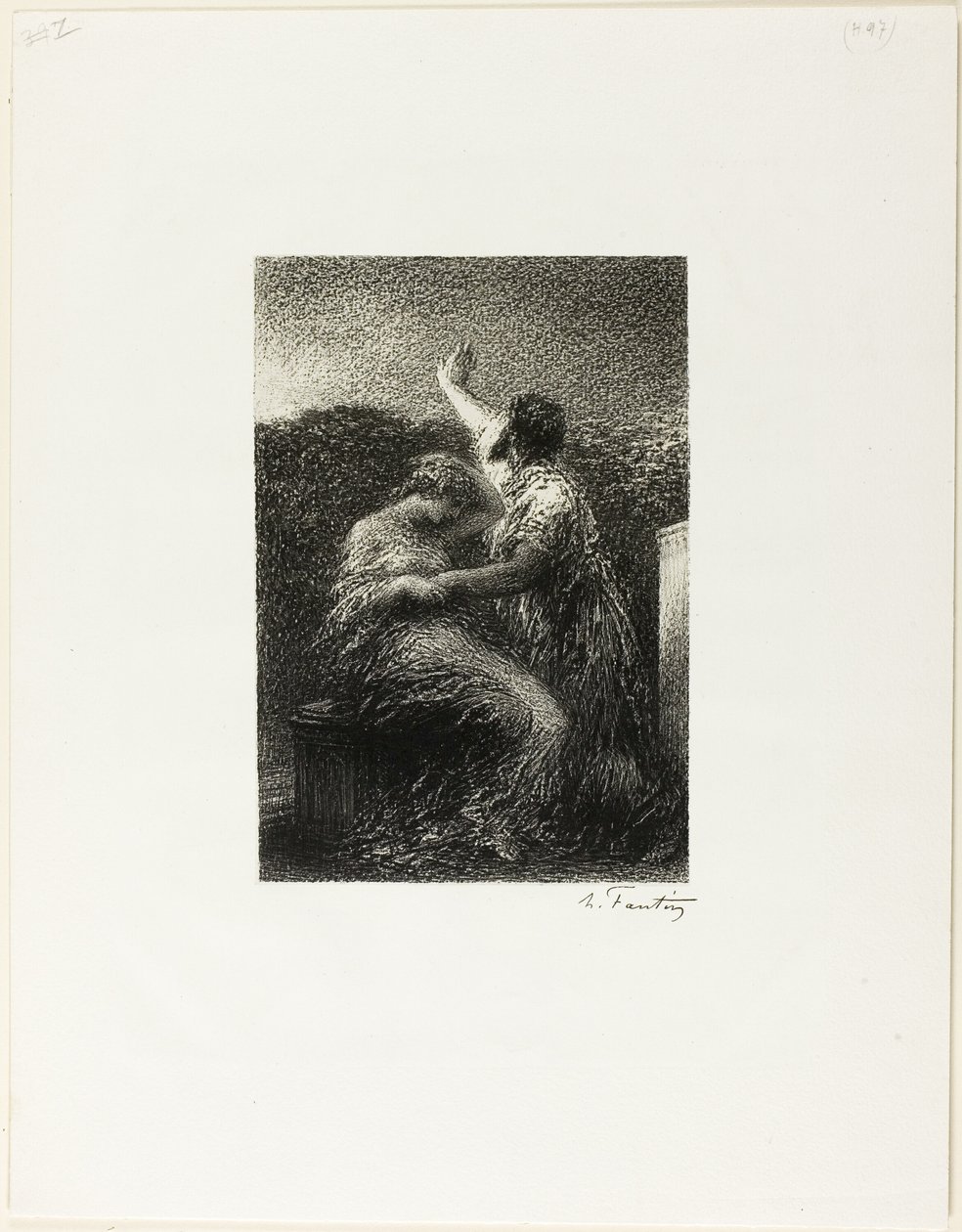 De magiër Balthasar en Fatima door Ignace Henri Jean Fantin-Latour